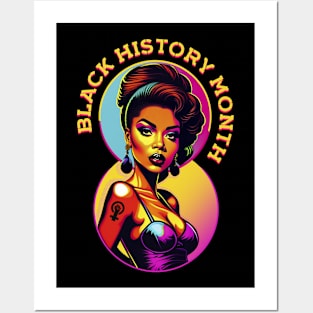 Colorful Black history month Black queen Black Woman Empowerment Posters and Art